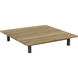 Geneve 39.25 X 39.25 inch Natural / Dark Grey Outdoor Coffee Table